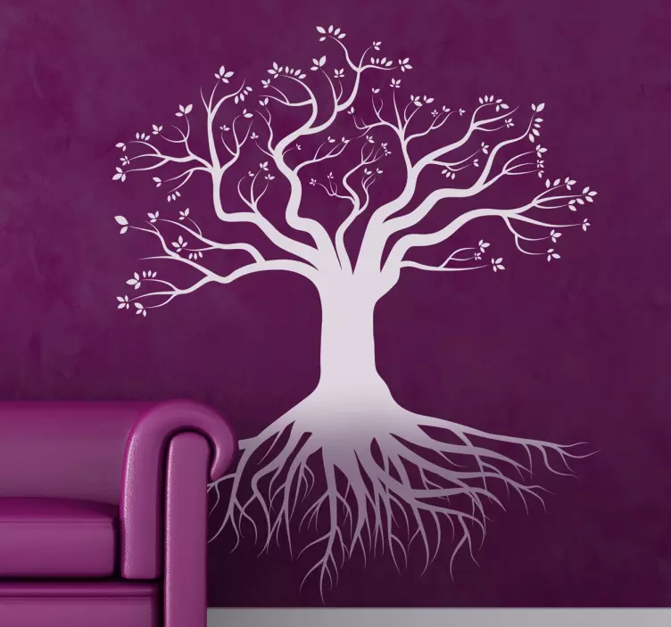 Deep Roots Tree Wall Sticker - TenStickers