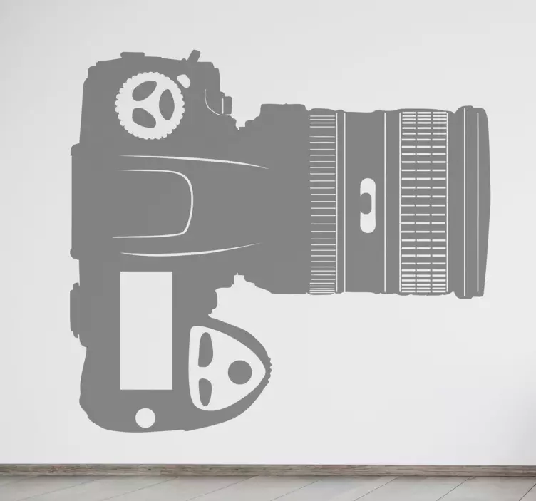 Digital camera large lens sticker - TenStickers