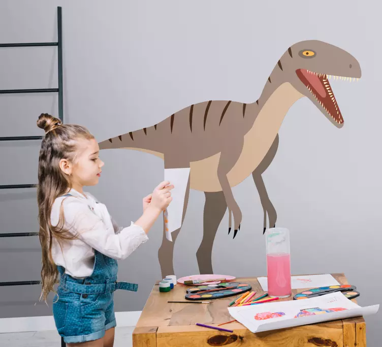Velociraptor adventure wall decal - TenStickers