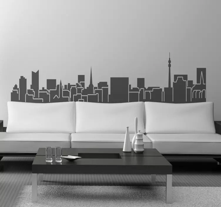 Dortmund Skyline Wall Sticker - TenStickers