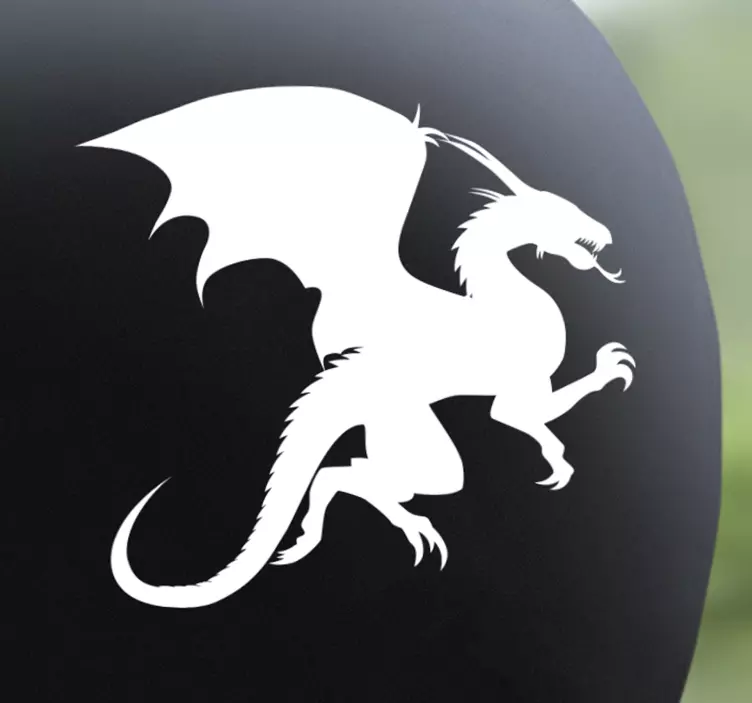 Dragon helmet bike sticker - TenStickers