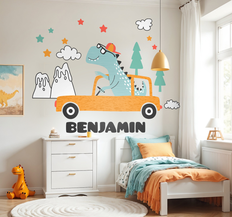 Driving a car wall decal - TenStickers