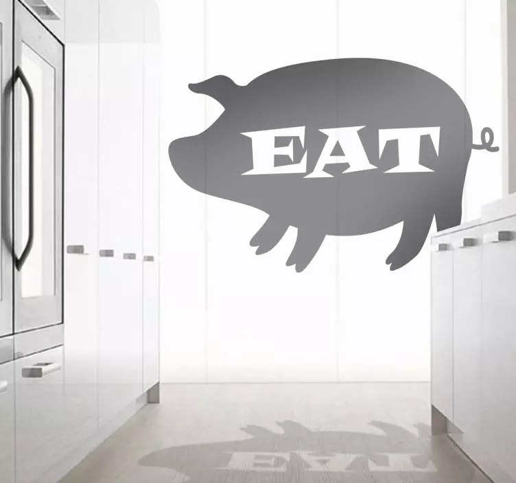 EAT Pork Decal - TenStickers