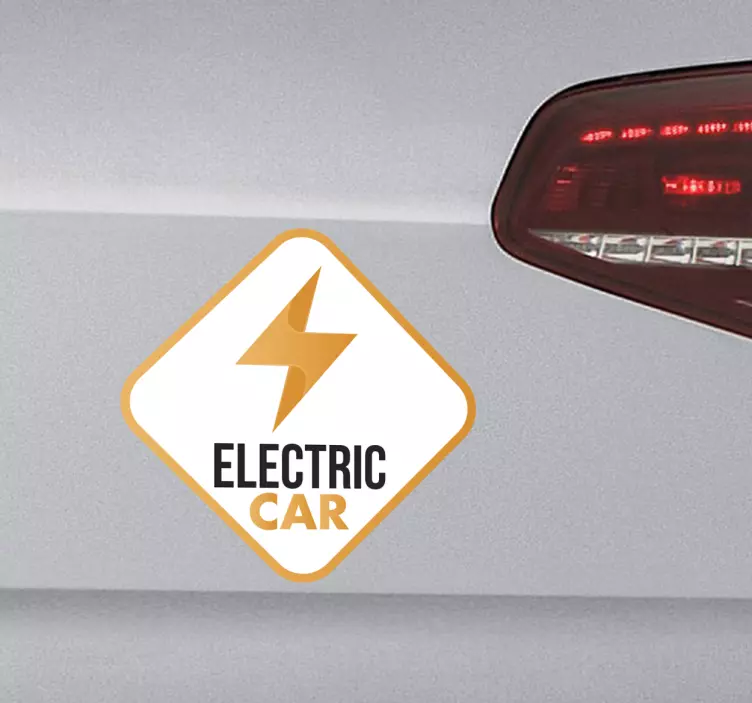 Electric car vinyl sticker - TenStickers