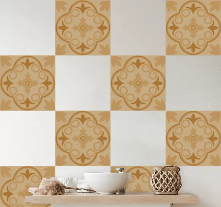 Tile sticker elegant mosaic design - TenStickers