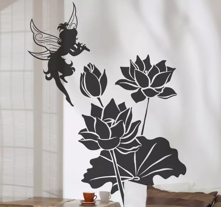 Enchanting Fairy Flora fantasy wall decal - TenStickers