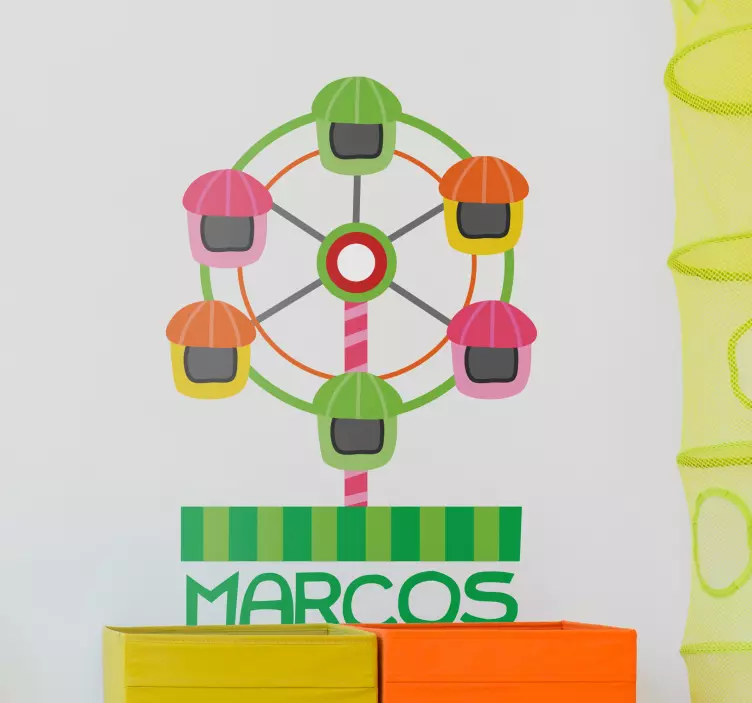 Fair Ferris Wheel Wall Sticker - TenStickers