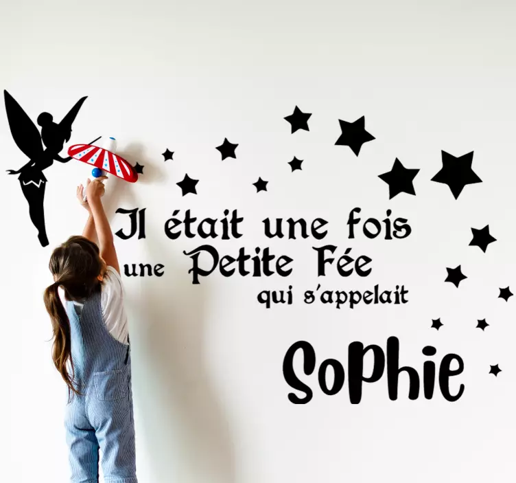 Fairy and Stars wall stickers for kids - TenStickers