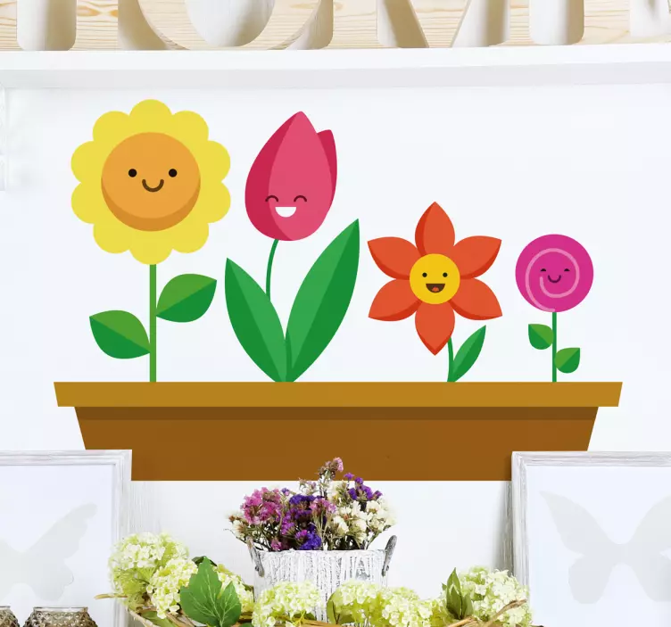 Family of Daisy´s Wall Sticker - TenStickers