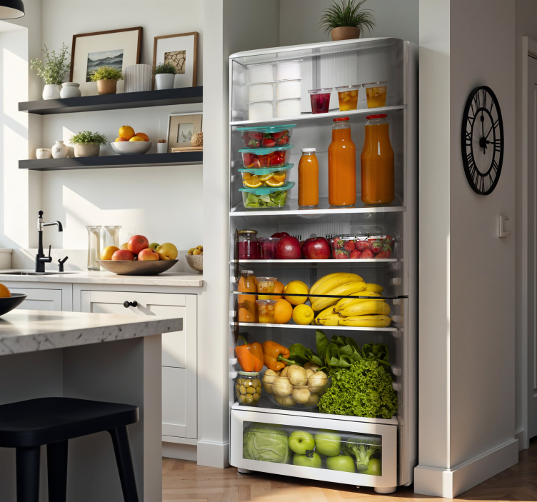 Family week food fridge sticker - TenStickers