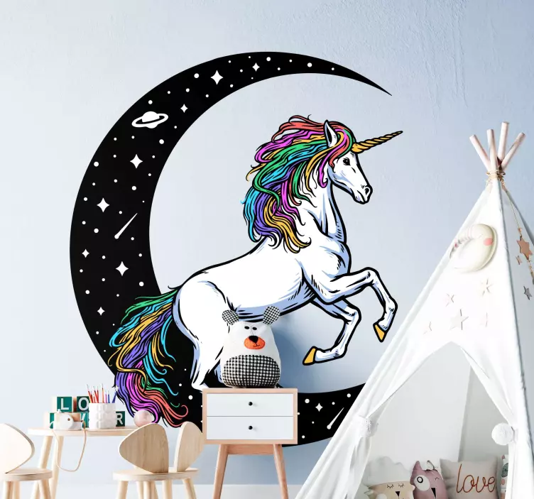 Fantasy unicorn Movie sticker - TenStickers