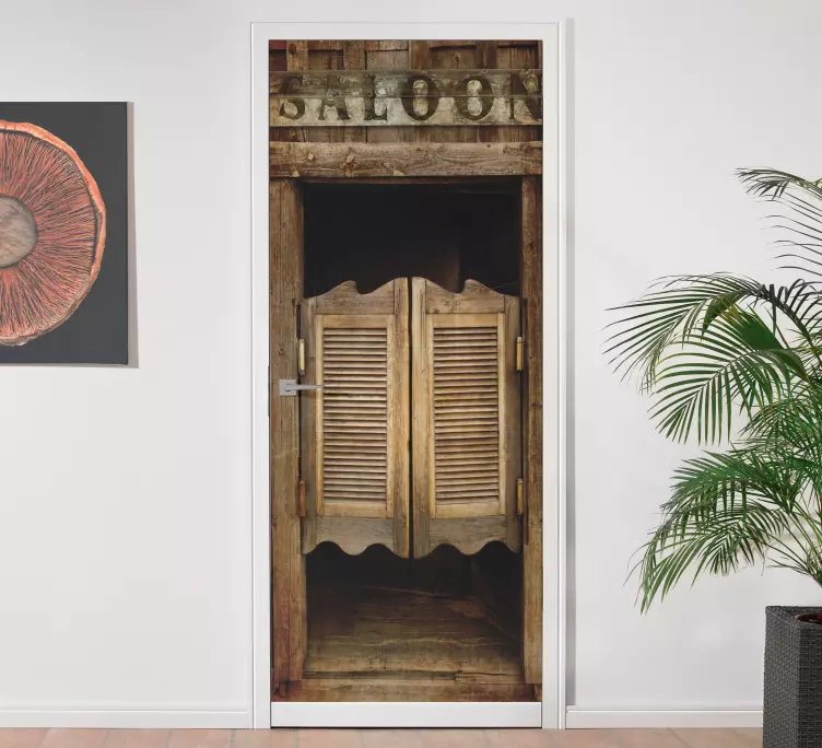 Far west saloon door vinyl sticker - TenStickers