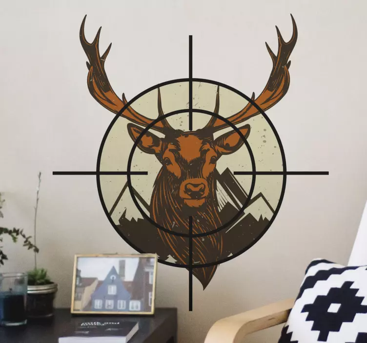 Farm animal wall decal deer target design - TenStickers