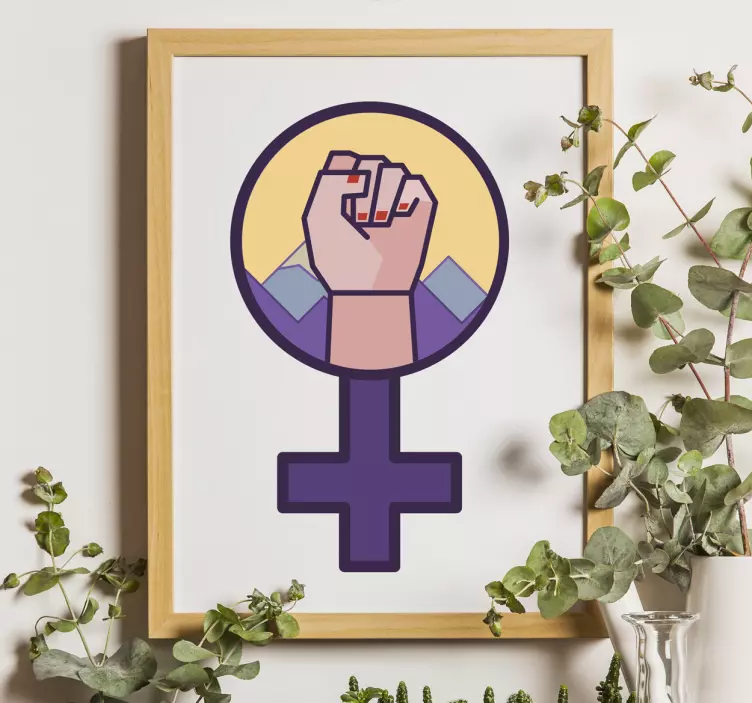Feminist Empowerment Symbol wall sticker - TenStickers