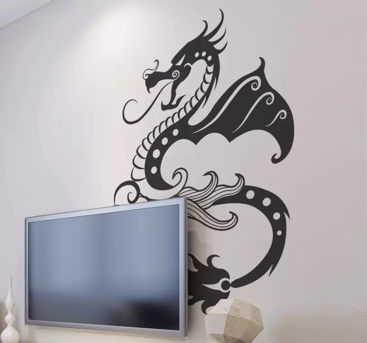 Fire Dragon Decal - TenStickers