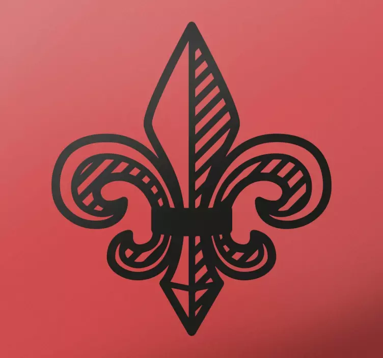Fleur de Lis Wall Sticker - TenStickers