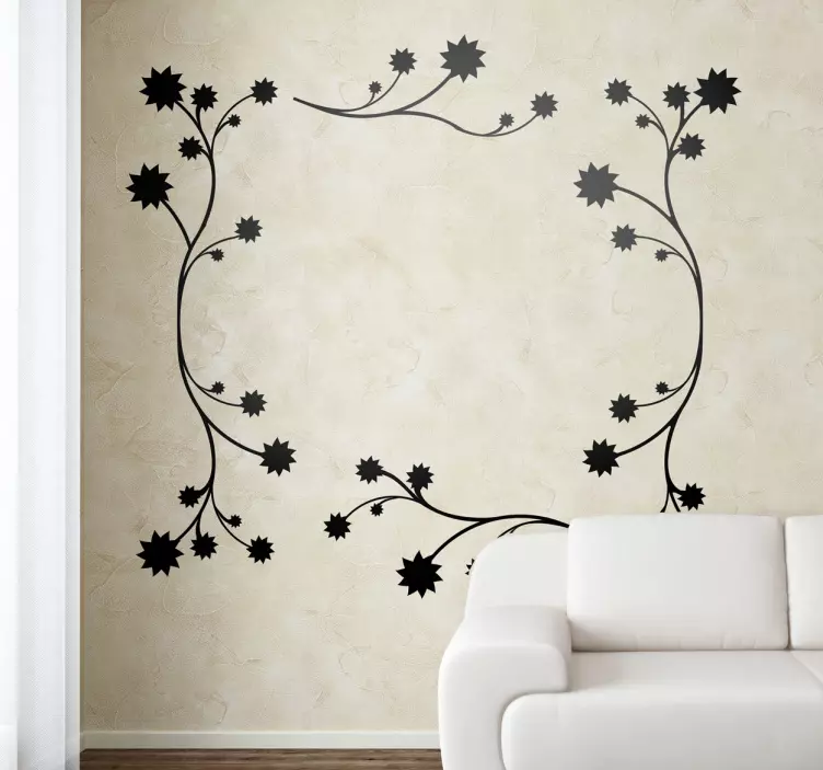 Floral Vine Arrangement wall sticker - TenStickers
