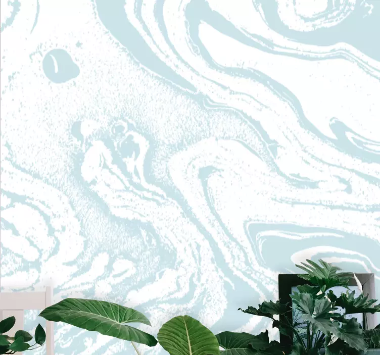 Fluid wave pattern wall decal for living room - TenStickers