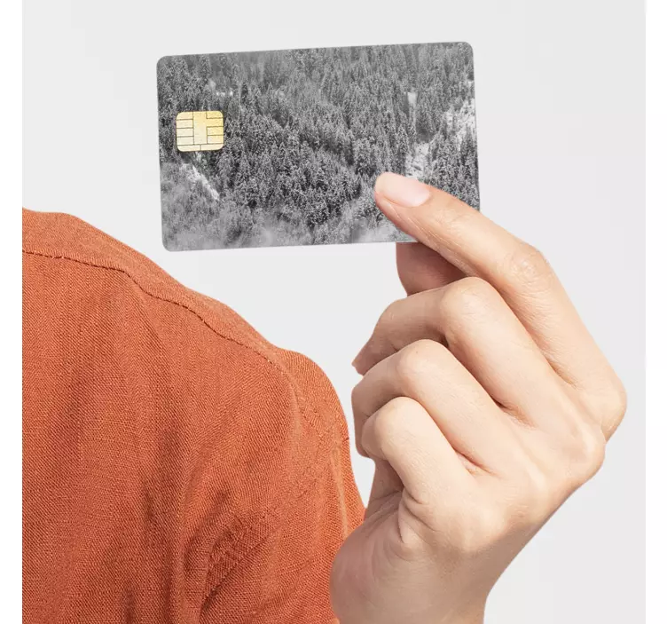 Forest from above credit card sticker - TenStickers