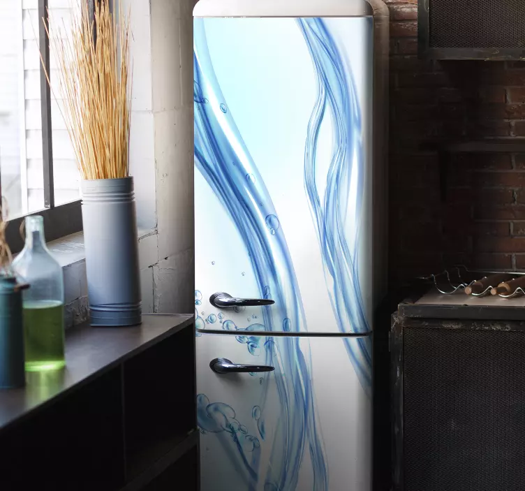 Fresh water fridge vinyl decal - TenStickers