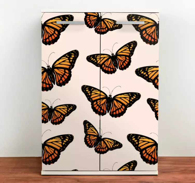 Fridge sticker butterfly pattern design - TenStickers