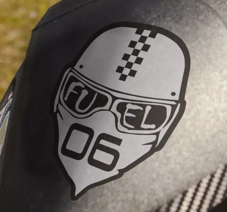 Fuel Helment Motorcycle Decal - TenStickers