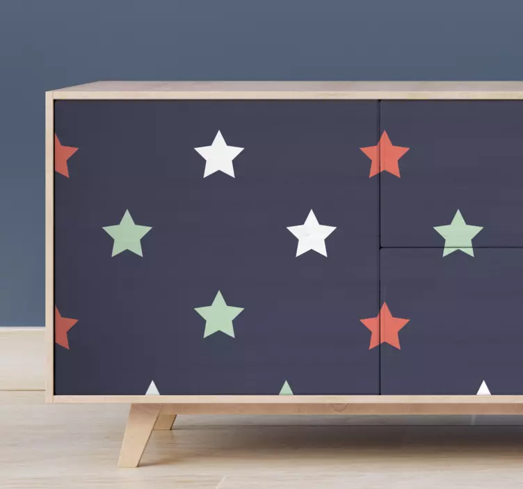 Furniture sticker colorful star designs - TenStickers