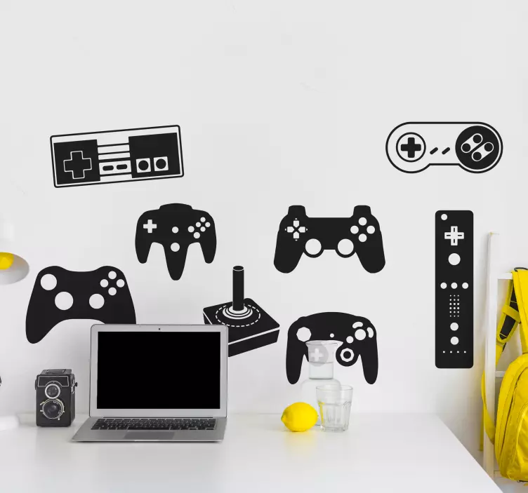 Games Console Controller Wall Sticker - TenStickers