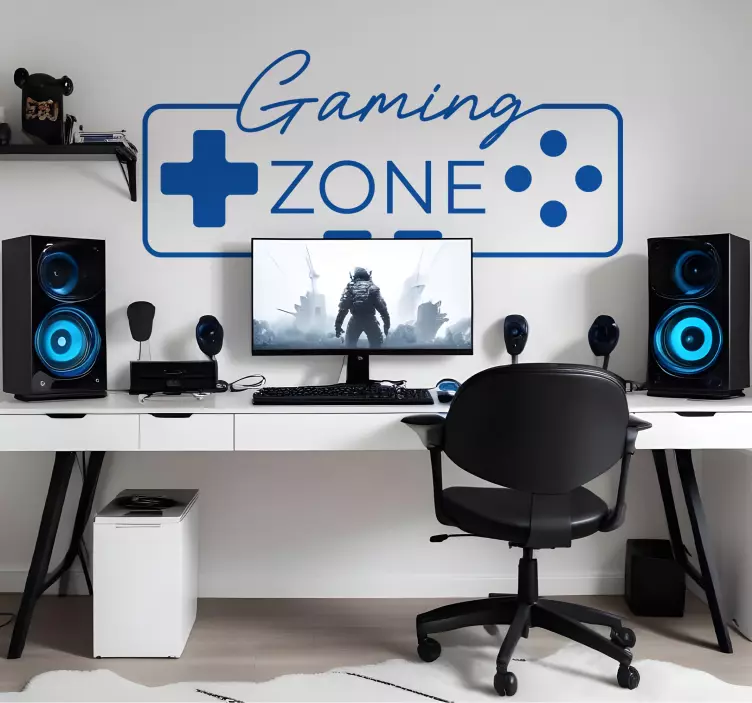 gaming zone video game decal - TenStickers