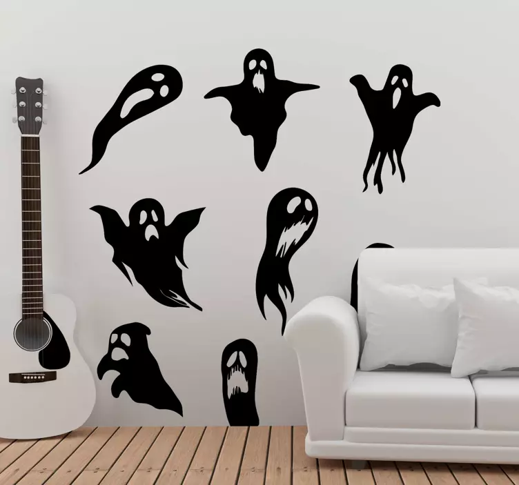 Ghosts halloween wall sticker - TenStickers