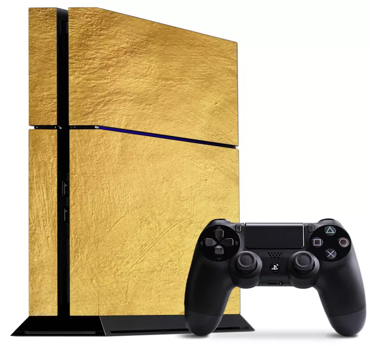 Gold PS4 Skin - TenStickers