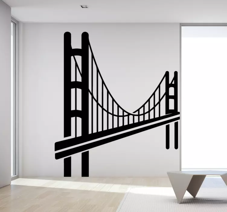 Golden Gate skyline wall sticker - TenStickers