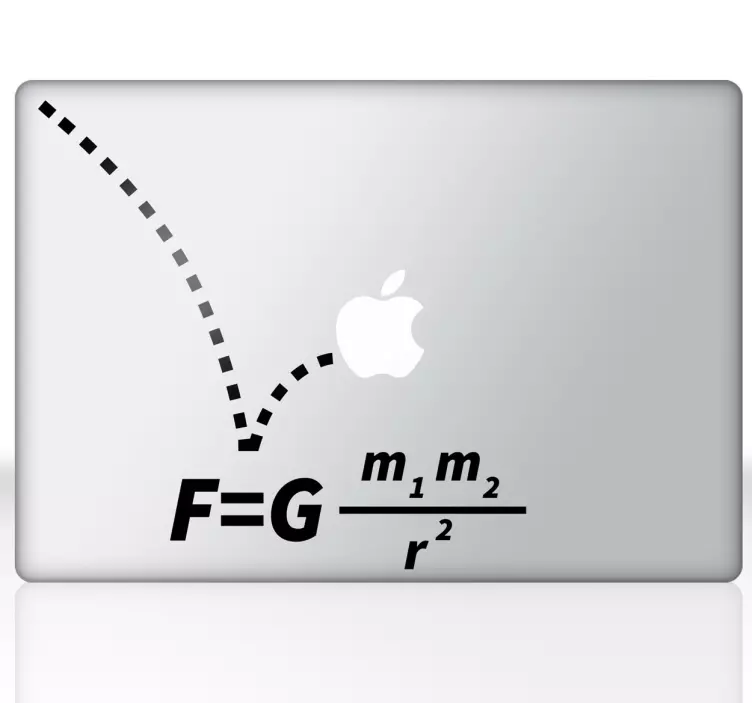 Gravity Equation MacBook Sticker - TenStickers