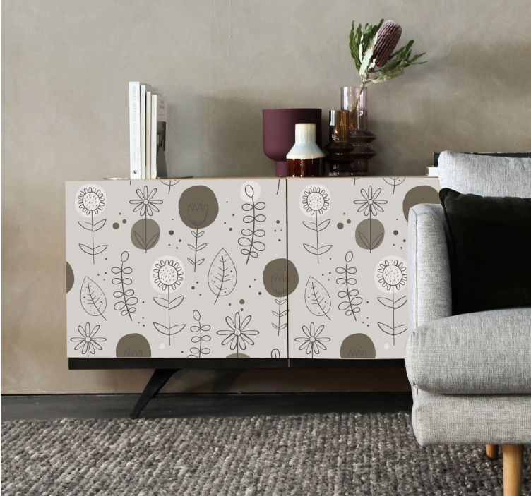 Ground natural colors pattern furniture decal - TenStickers