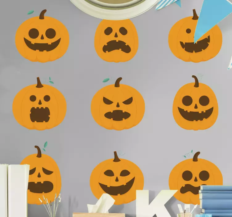 Halloween expressions  halloween sticker - TenStickers