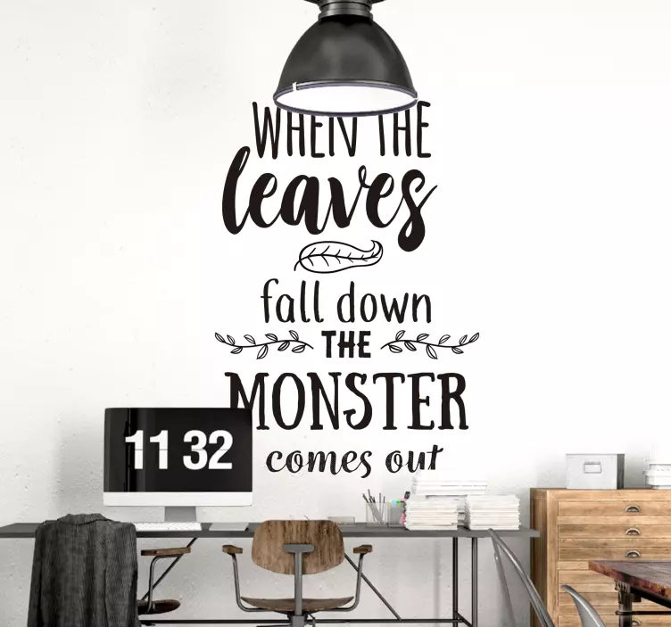 Halloween Quote Wall Sticker - TenStickers