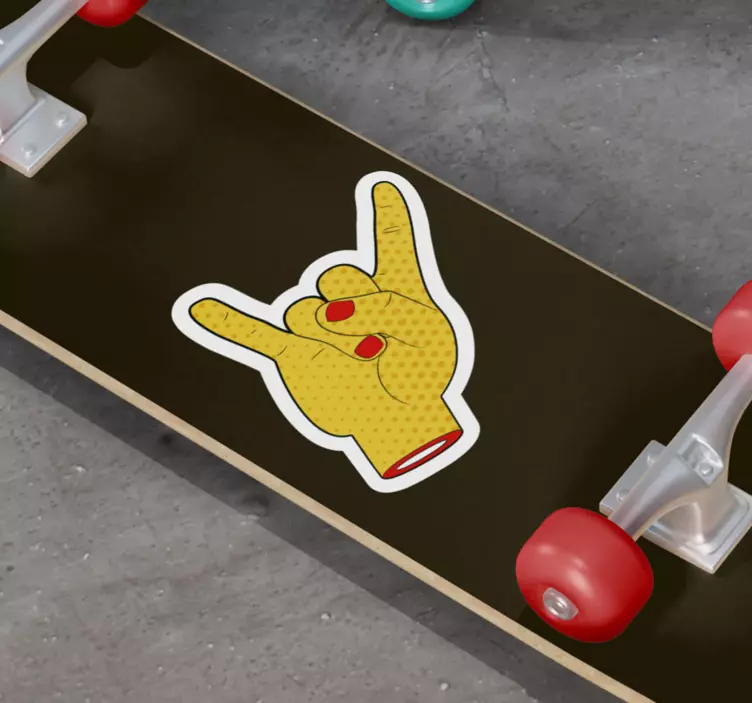 Hand Gesture Symbol soccer wall decal - TenStickers