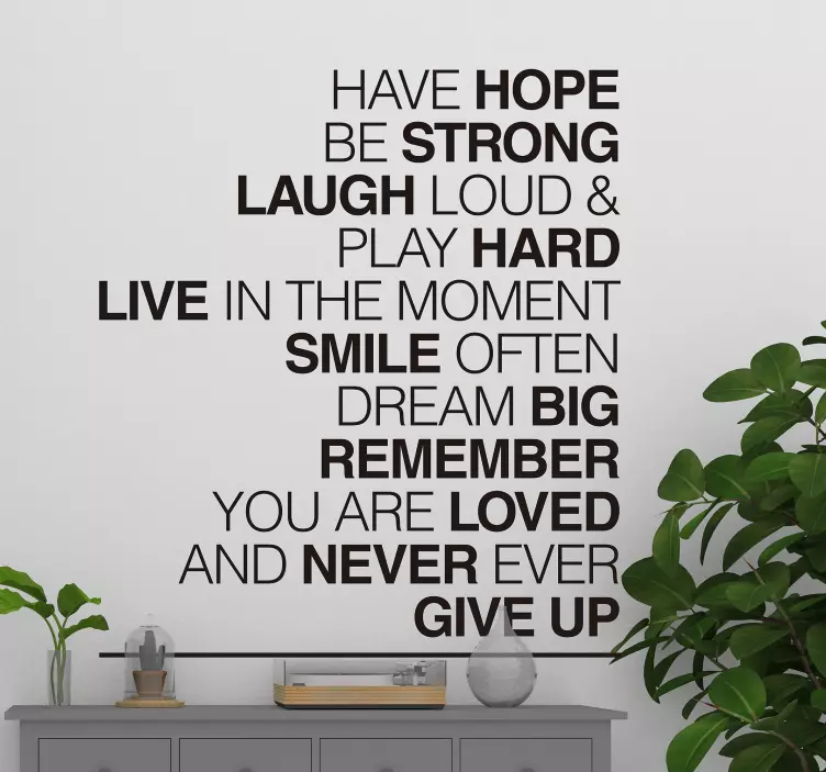 Have Hope Motivational Wall Sticker - TenStickers