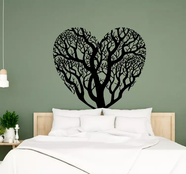 Heart Tree Wall Decal - TenStickers