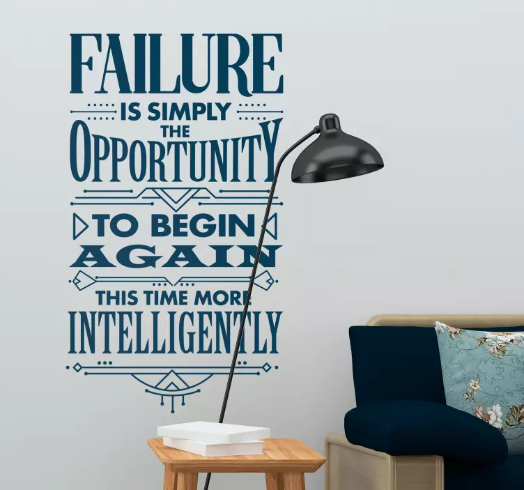 Henry Ford Failure Living Room Wall Decor - TenStickers
