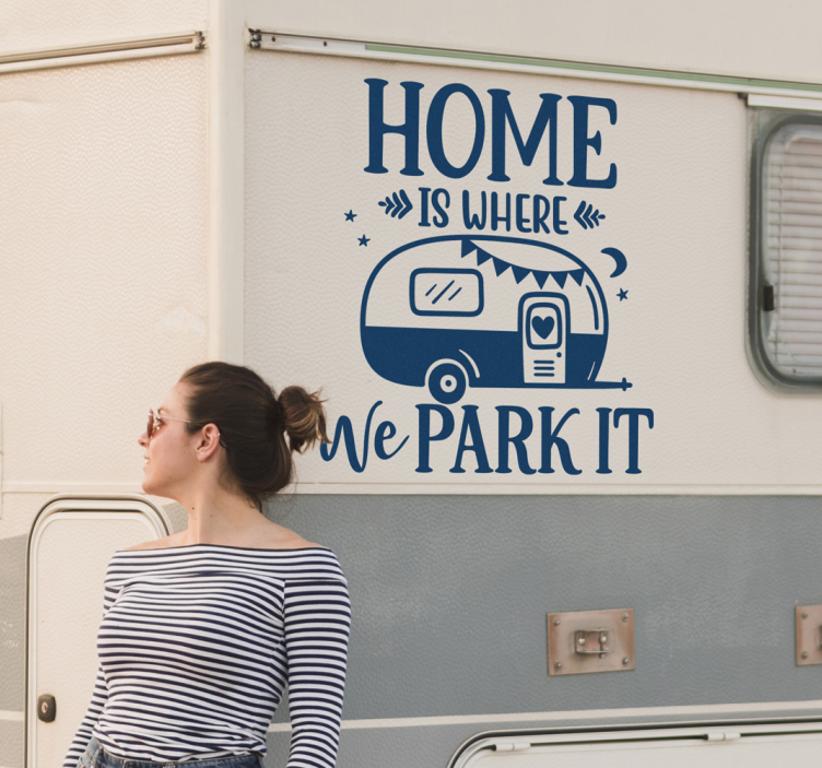 Home is camper decal - TenStickers