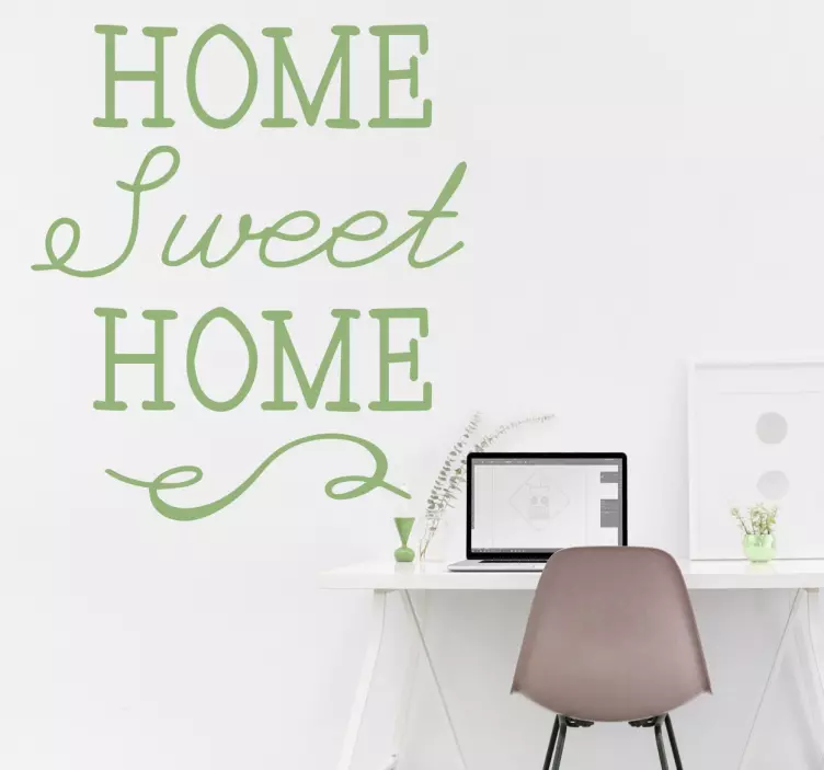 Home Sweet Home Wall Sticker - TenStickers