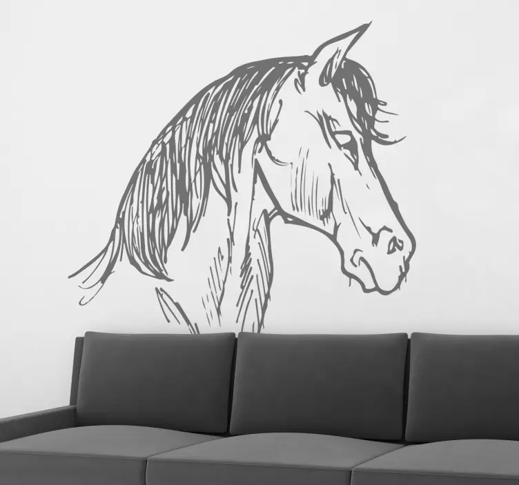 Horse Wall Art Decal - TenStickers