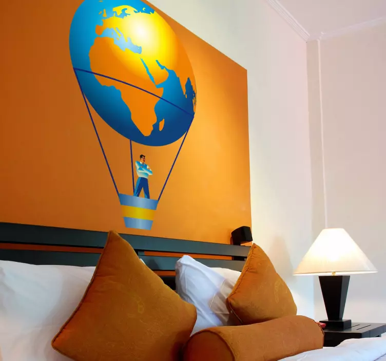 Hot Air Ballooning location wall sticker - TenStickers