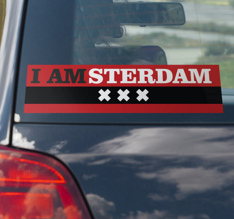 "I Amsterdam" car decal - TenStickers