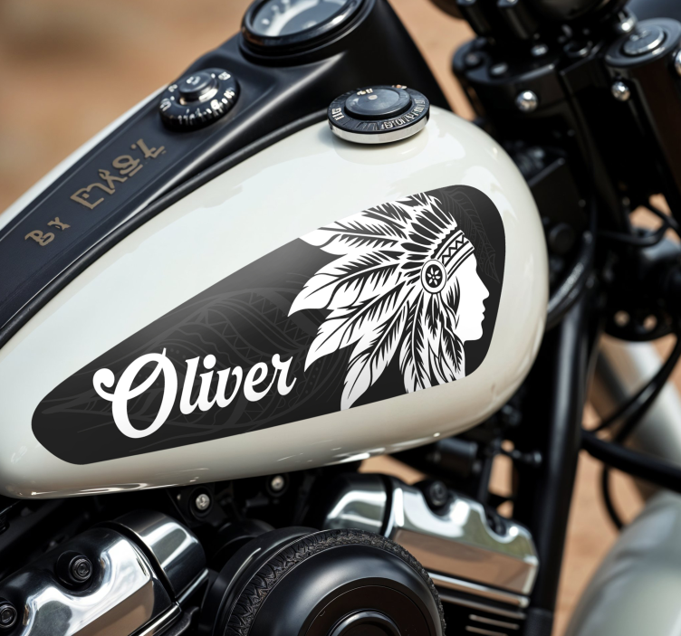 Indian Boss motorcycle decal - TenStickers