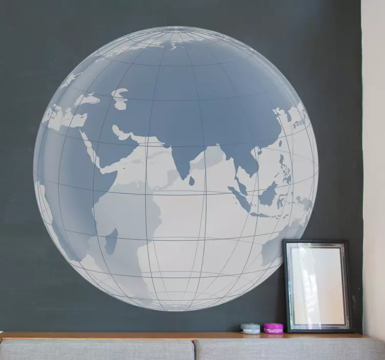 Indian Map Translucent Wall Sticker - TenStickers