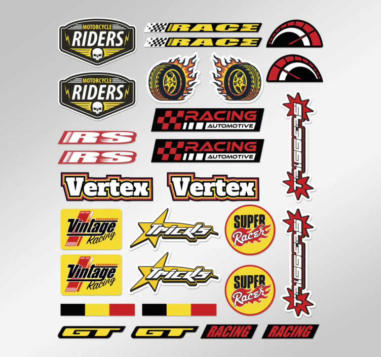 Individual bomb pack motorcycle decal - TenStickers