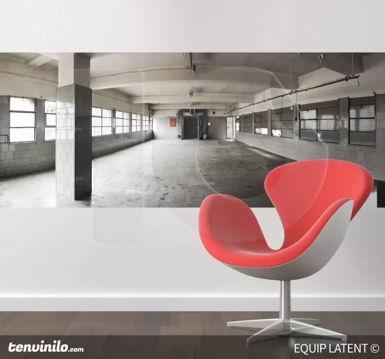 Industrial Space Interior location wall sticker - TenStickers