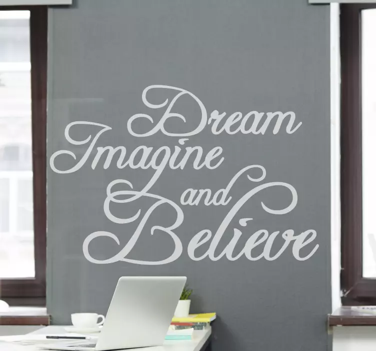 Inspirational phrase art wall quote decal - TenStickers
